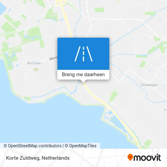 Korte Zuidweg kaart
