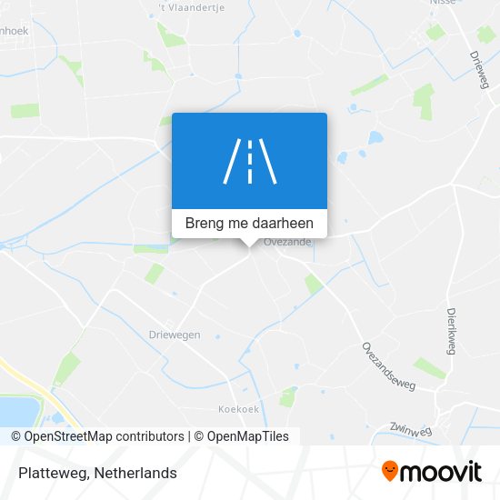 Platteweg kaart