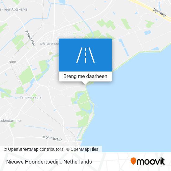 Nieuwe Hoondertsedijk kaart