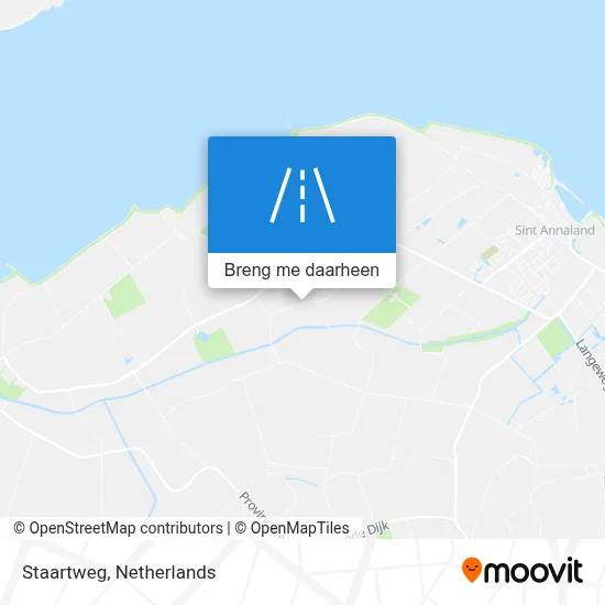 Staartweg kaart