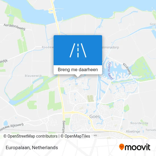 Europalaan kaart