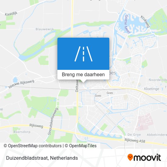 Duizendbladstraat kaart