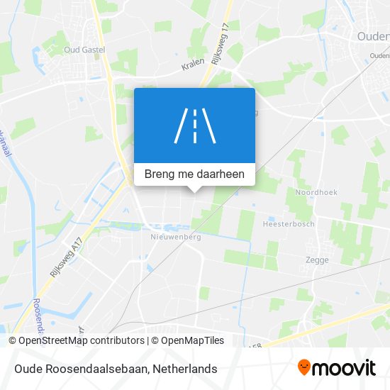 Oude Roosendaalsebaan kaart