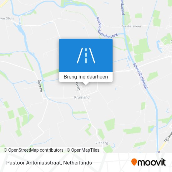 Pastoor Antoniusstraat kaart
