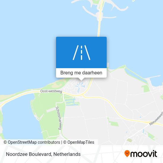 Noordzee Boulevard kaart