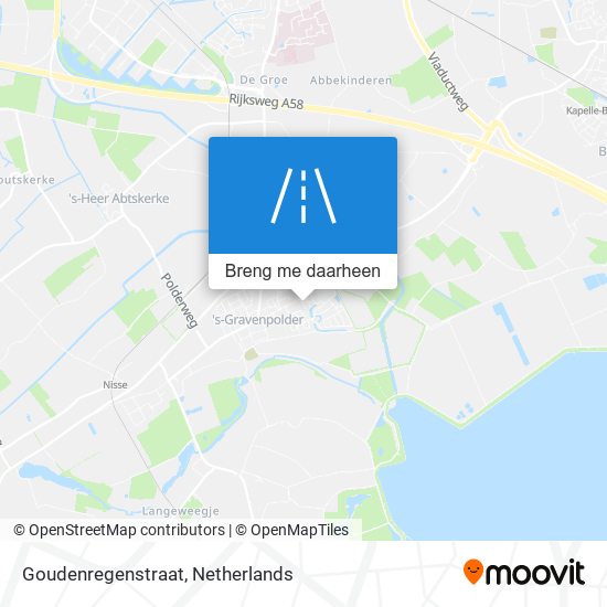 Goudenregenstraat kaart