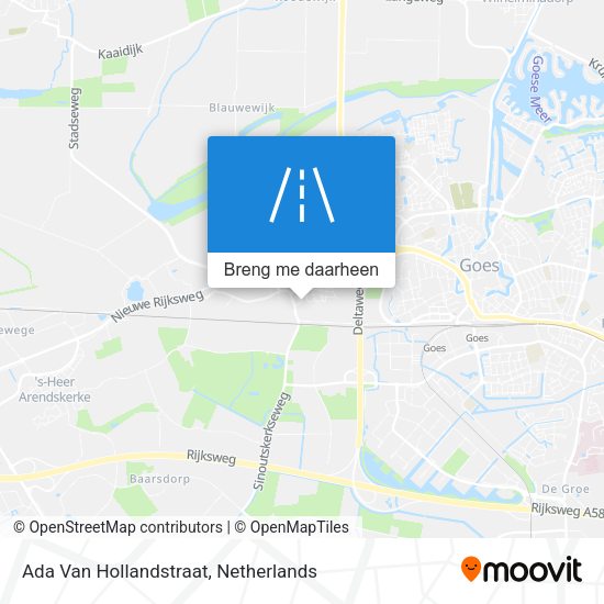 Ada Van Hollandstraat kaart
