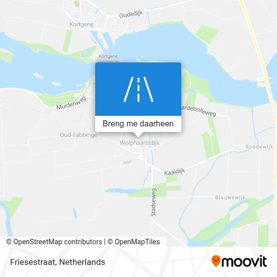 Friesestraat kaart