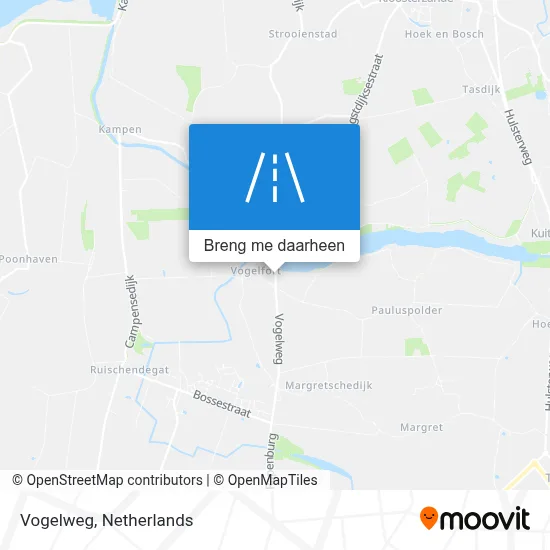 Vogelweg kaart
