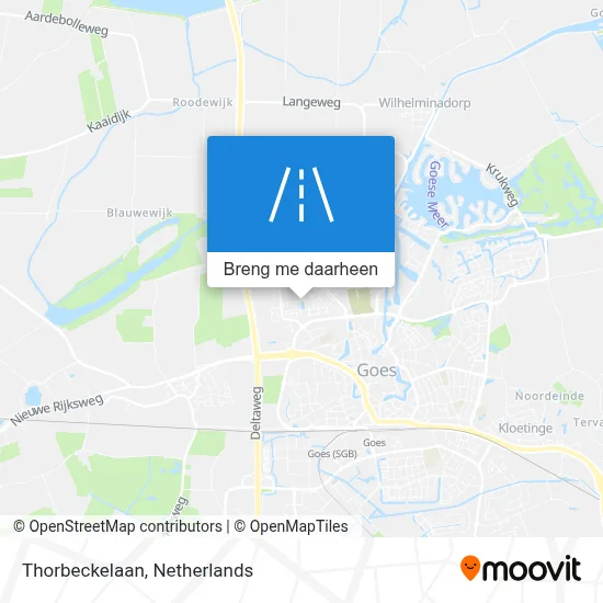 Thorbeckelaan kaart