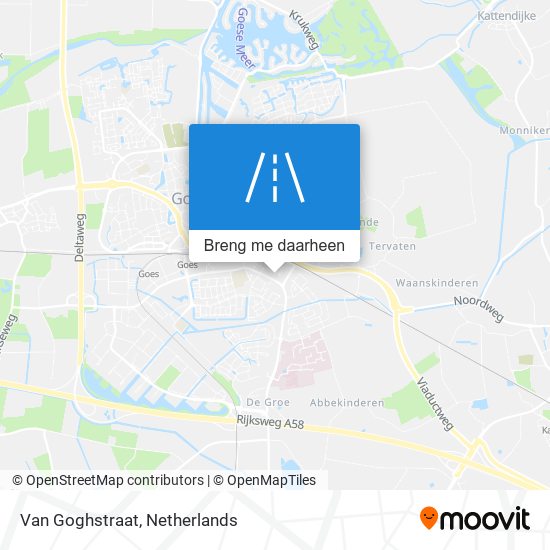 Van Goghstraat kaart