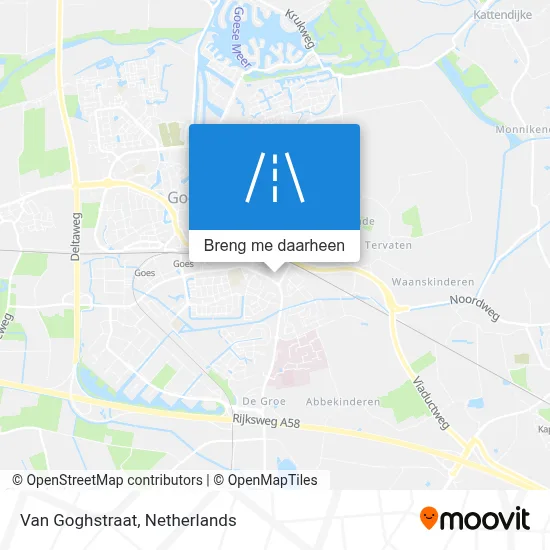 Van Goghstraat kaart