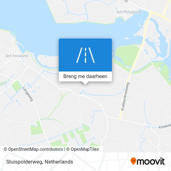 Sluispolderweg kaart