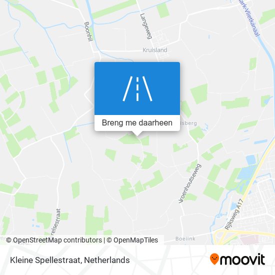 Kleine Spellestraat kaart