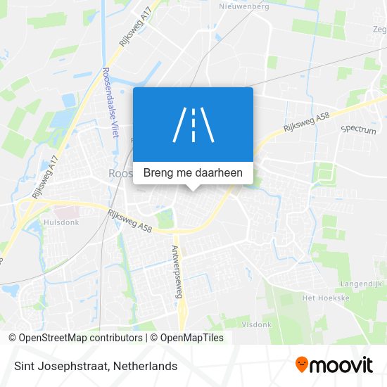 Sint Josephstraat kaart