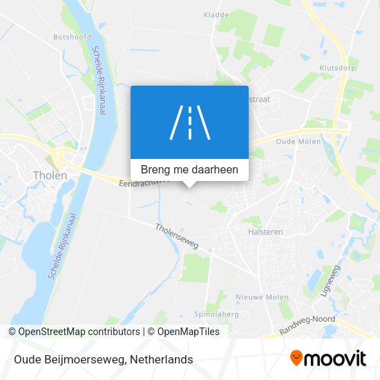 Oude Beijmoerseweg kaart