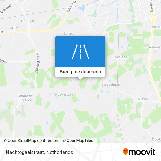Nachtegaalstraat kaart