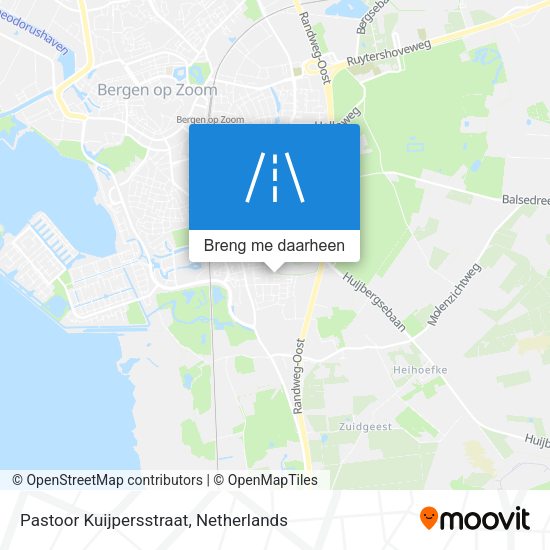 Pastoor Kuijpersstraat kaart