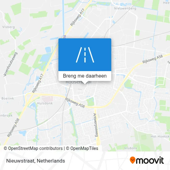 Nieuwstraat kaart