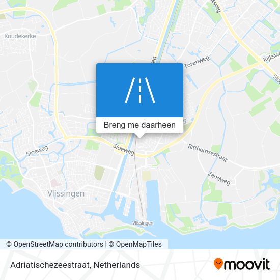 Adriatischezeestraat kaart