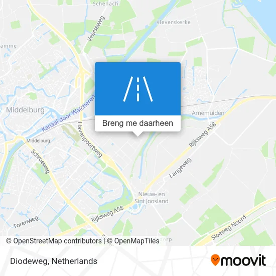 Diodeweg kaart