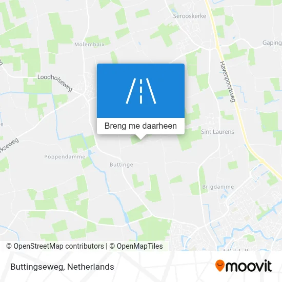 Buttingseweg kaart