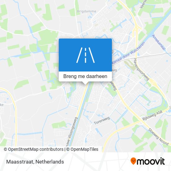 Maasstraat kaart