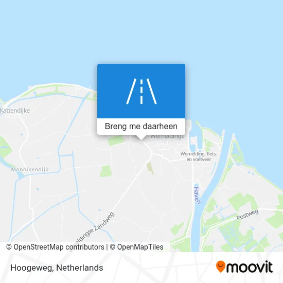 Hoogeweg kaart