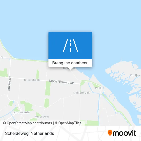 Scheldeweg kaart