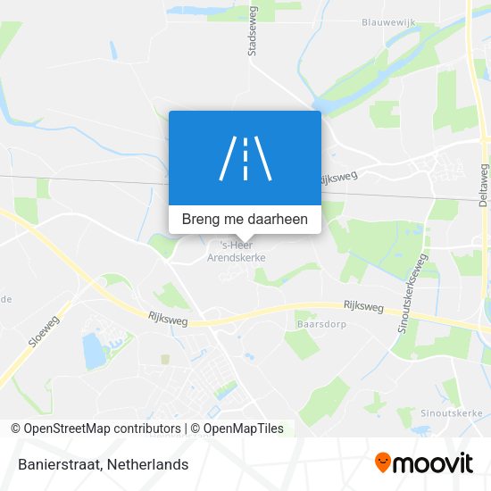Banierstraat kaart