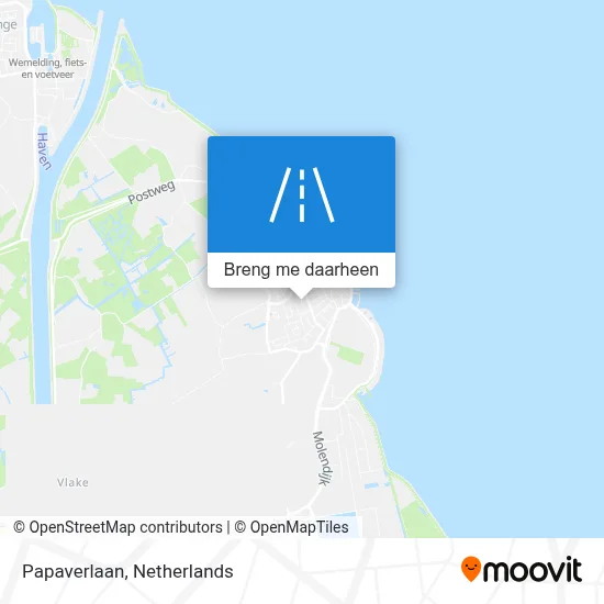 Papaverlaan kaart