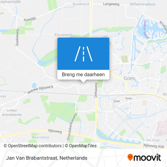 Jan Van Brabantstraat kaart