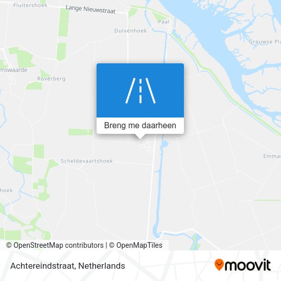 Achtereindstraat kaart