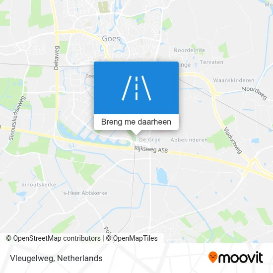 Vleugelweg kaart