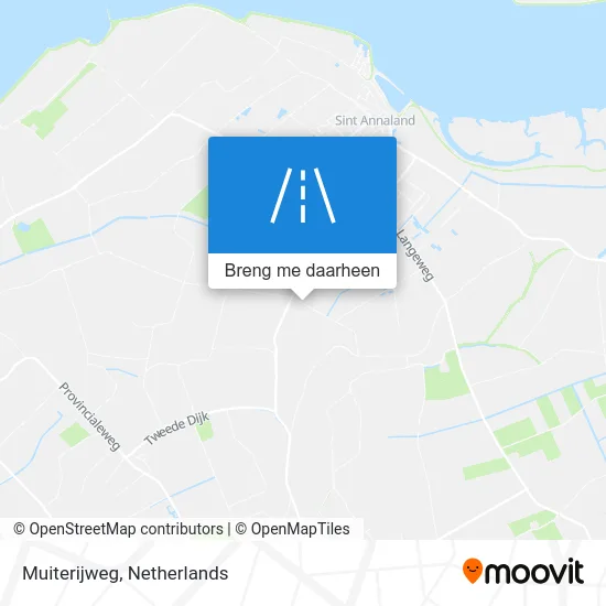 Muiterijweg kaart