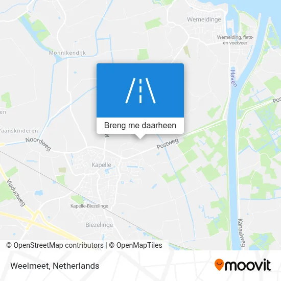Weelmeet kaart