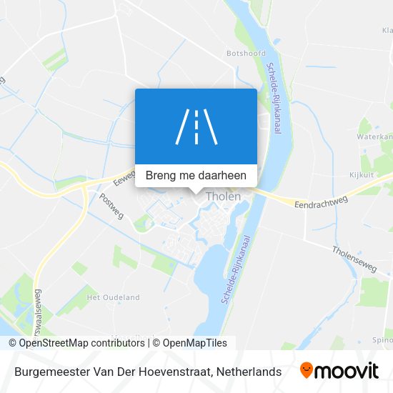 Burgemeester Van Der Hoevenstraat kaart