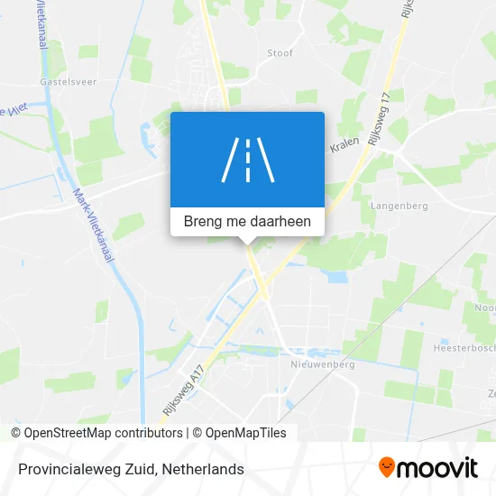 Provincialeweg Zuid kaart