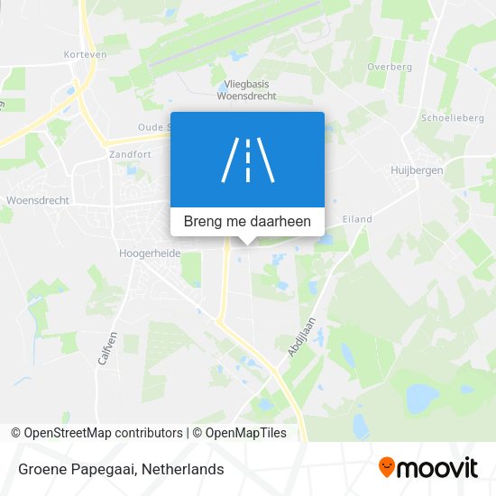 Groene Papegaai kaart