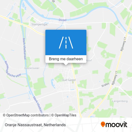 Oranje Nassaustraat kaart