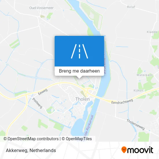 Akkerweg kaart