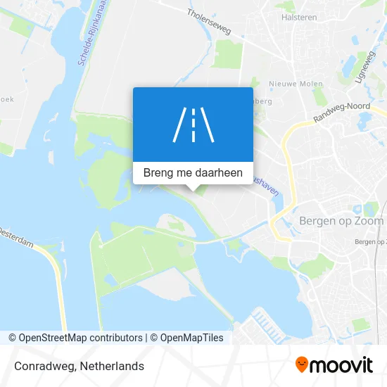 Conradweg kaart