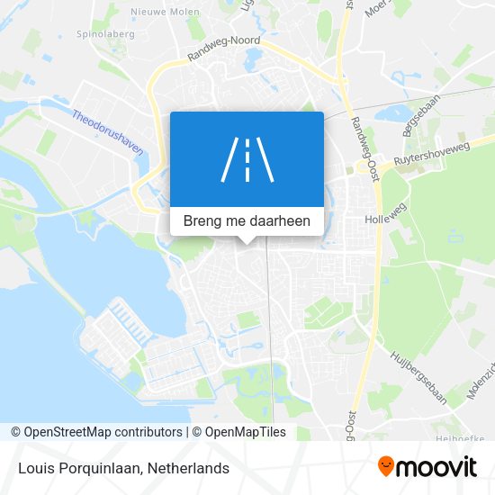 Louis Porquinlaan kaart