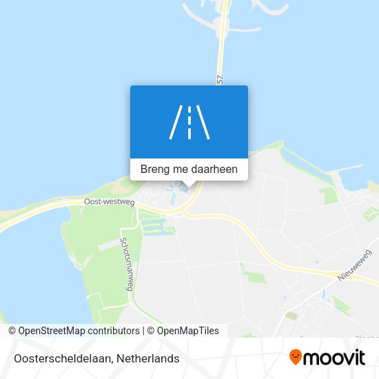 Oosterscheldelaan kaart