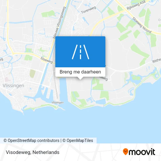 Visodeweg kaart