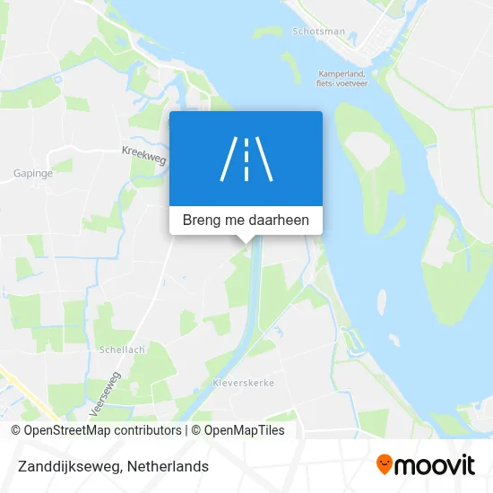 Zanddijkseweg kaart