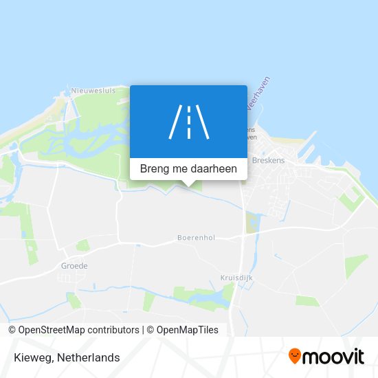 Kieweg kaart