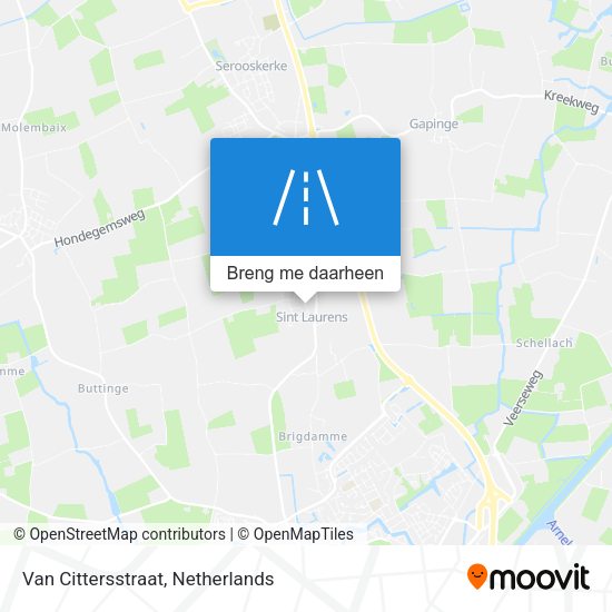 Van Cittersstraat kaart