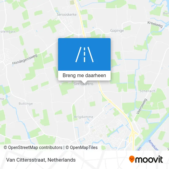 Van Cittersstraat kaart