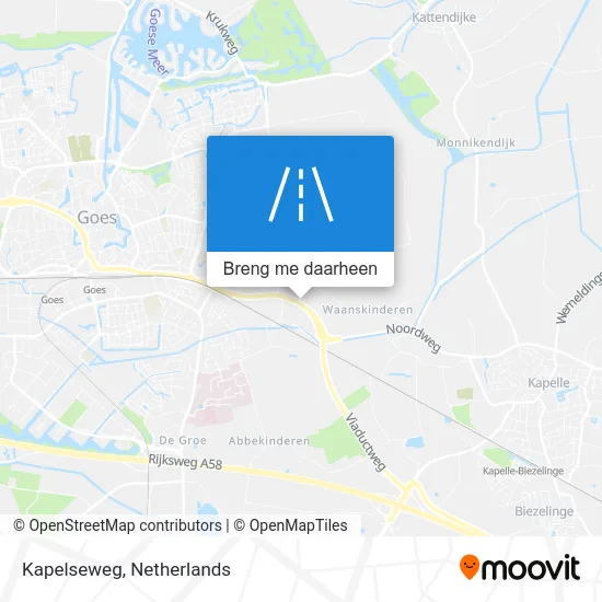 Kapelseweg kaart